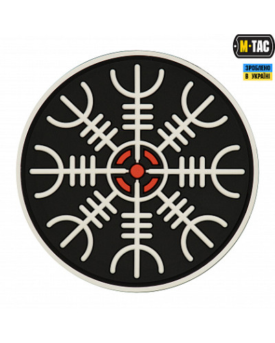 M-Tac нашивка Шлем Ужаса PVC Black/White (51221233)