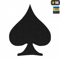 M-Tac нашивка Spades Laser Cut Black