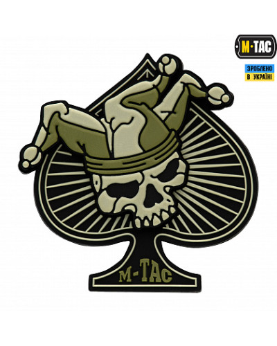 M-Tac нашивка Ace of Spades 3D PVC Black/Olive (51108201)