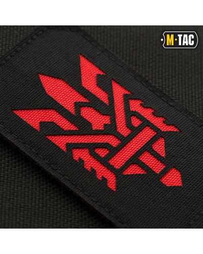 M-Tac нашивка Тризуб (стилізація) Laser Cut вертикальна Black/Red (51196233)