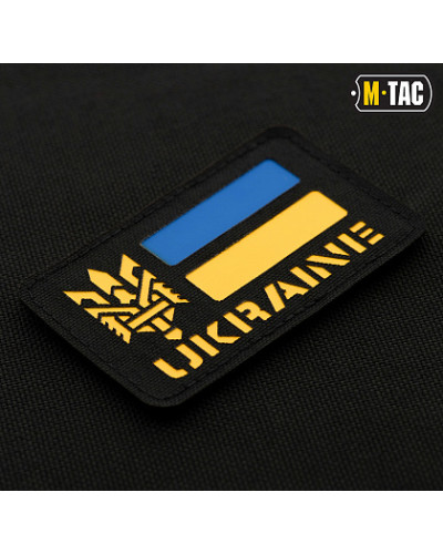 M-Tac нашивка Ukraine (з Тризубом) Laser Cut Black (51149002)