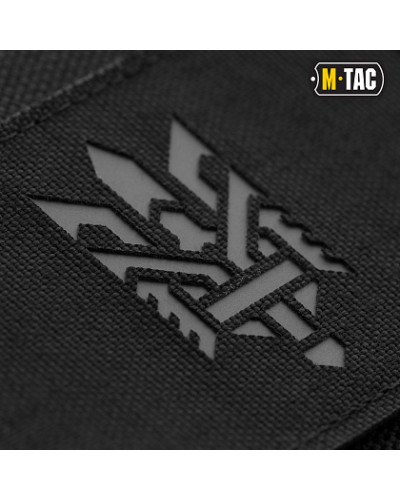 M-Tac нашивка Тризуб (стилизация) Laser Cut горизонтальная Black/Grey (51197211)