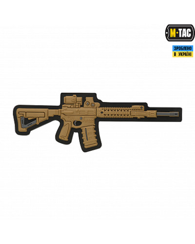 M-Tac нашивка AR-15 3D PVC Coyote (51112005)