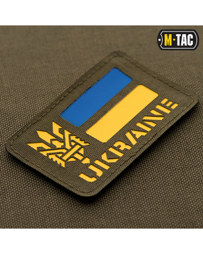 M-Tac нашивка Ukraine (з Тризубом) Laser Cut Ranger Green (51149023)