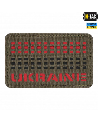 M-Tac нашивка Ukraine Laser Cut Ranger Green/Red/Black (51150323)