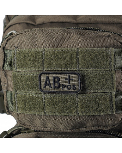 M-Tac нашивка група крові AB+ Pos олива (51232001)
