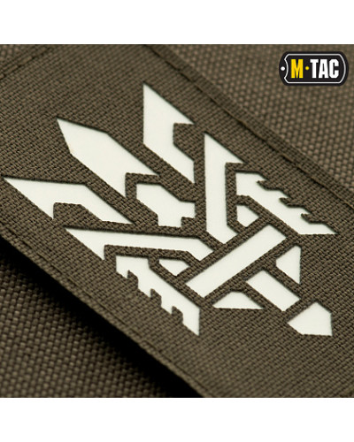 M-Tac нашивка Тризуб (стилизация) Laser Cut вертикальная Ranger Green/GID (51196239)