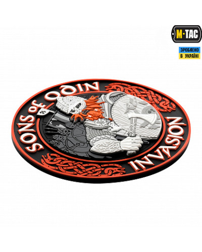 M-Tac нашивка Sons of Odin 3D PVC Black/Red (51137233)