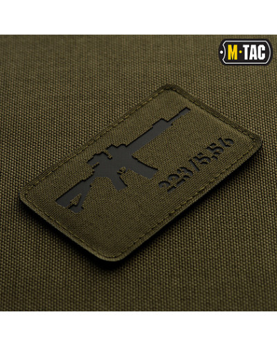 M-Tac нашивка AR-15.223/5,56 Laser Cut Ranger Green/Black (51111232)