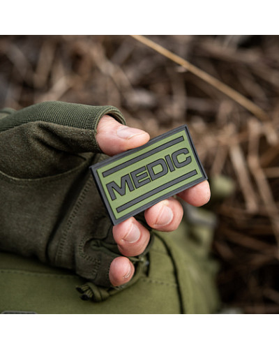 M-Tac нашивка Medic PVC Olive/Black (51125102)