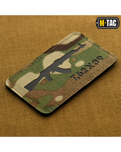 M-Tac нашивка AKM 7,62 х39 Laser Cut Multicam/Black (51110802)