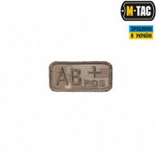 M-Tac нашивка группа крови AB+ Pos MM14
