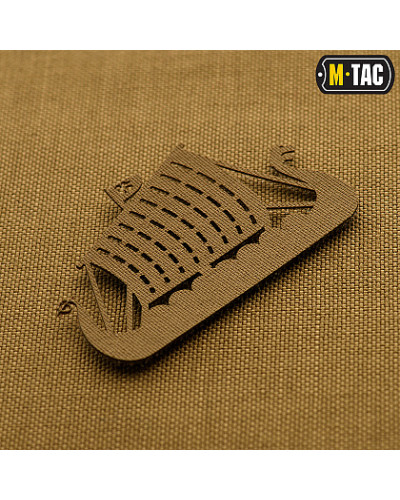 M-Tac нашивка Драккар наскрізна Laser Cut Coyote (51170005)