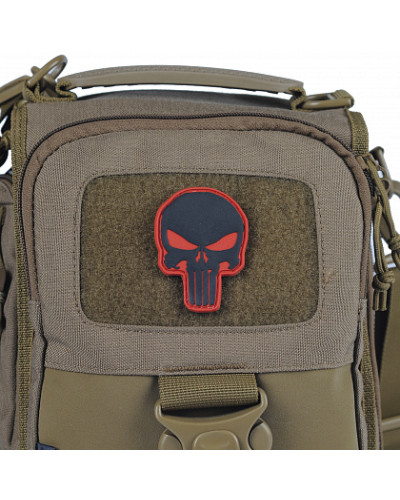 M-Tac нашивка Punisher PVC Red/Black (51136332)