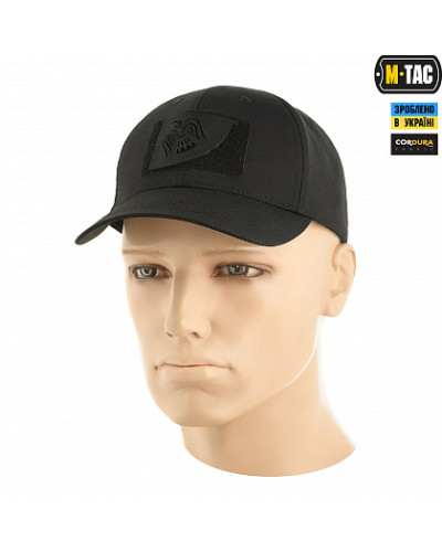 M-Tac нашивка Прапор Ворона наскрізна Laser Cut Black (51172002)