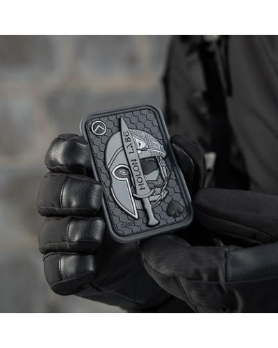 M-Tac нашивка Molon Labe Ace 3D PVC Grey (51127011)