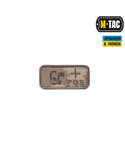 M-Tac нашивка група крові O+ Pos MM14 (51240030)