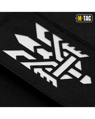 M-Tac нашивка Тризуб (стилизация) Laser Cut вертикальная Black/GID (51196299)