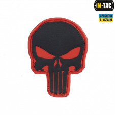 M-Tac нашивка Punisher PVC Red/Black
