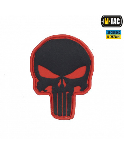 M-Tac нашивка Punisher PVC Red/Black (51136332)