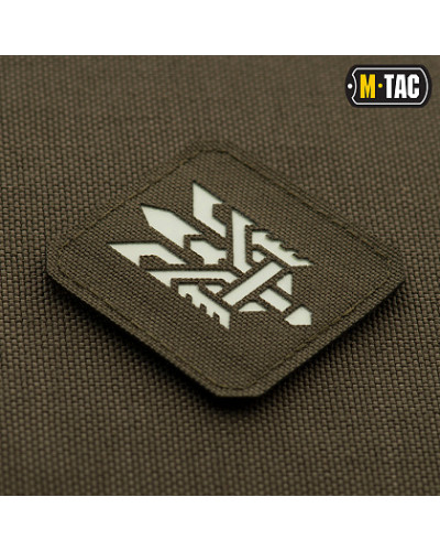 M-Tac нашивка Тризуб (стилізація) Laser Cut мала Ranger Green/світлонакопичувач (51198239)