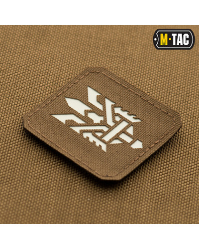M-Tac нашивка Тризуб (стилізація) Laser Cut мала Coyote/світлонакопичувач (51198599)