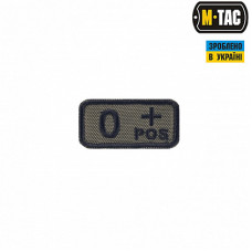 M-Tac нашивка група крові O+ Pos олива