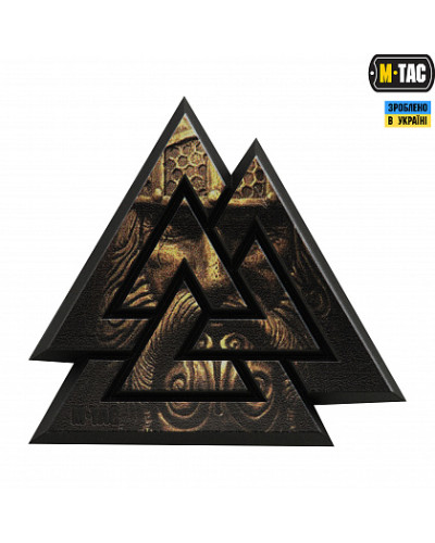 M-Tac нашивка Валькнут 3D PVC Black/Coyote (51161205)
