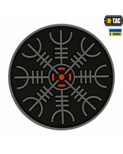 M-Tac нашивка Шлем Ужаса PVC Black/Grey (51221211)
