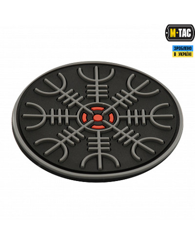 M-Tac нашивка Шлем Ужаса PVC Black/Grey (51221211)