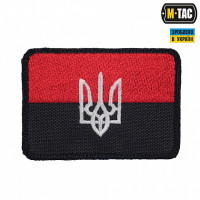 M-Tac нашивка прапор червоно-чорний із Тризубом