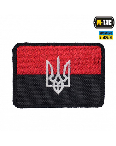 M-Tac нашивка прапор червоно-чорний із Тризубом (51210000)