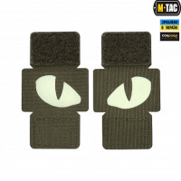 M-Tac нашивка Tiger Eyes Laser Cut (пара) Ranger Green