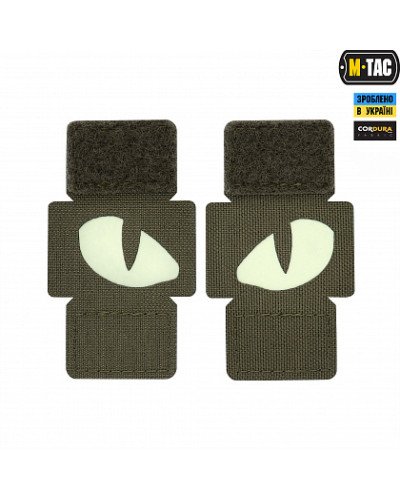 M-Tac нашивка Tiger Eyes Laser Cut (пара) Ranger Green (51140023)
