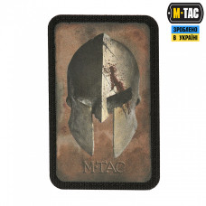 M-Tac нашивка Spartan Helmet Coyote/Black