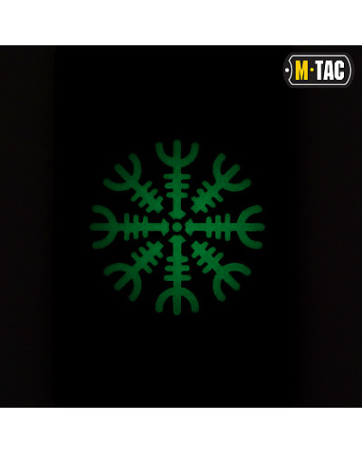 M-Tac нашивка Шолом Жаху горизонтальна Laser Cut Black/світлонакопичувач (51222299)