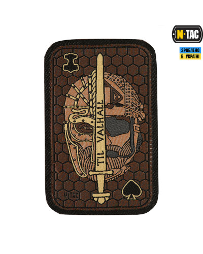 M-Tac нашивка Til Valhall Ace (жаккард) койот (51141005)
