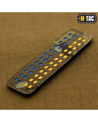 M-Tac нашивка прапор України 25х80 Laser Cut Multicam (51213008)