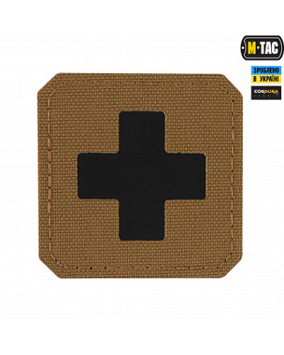 M-Tac нашивка Medic Cross Laser Cut Coyote/Black (51122502)