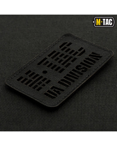 M-Tac нашивка UA Division наскрізна Laser Cut Black (51145002)