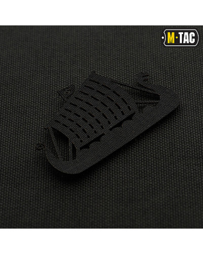 M-Tac нашивка Драккар наскрізна Laser Cut Black (51170002)