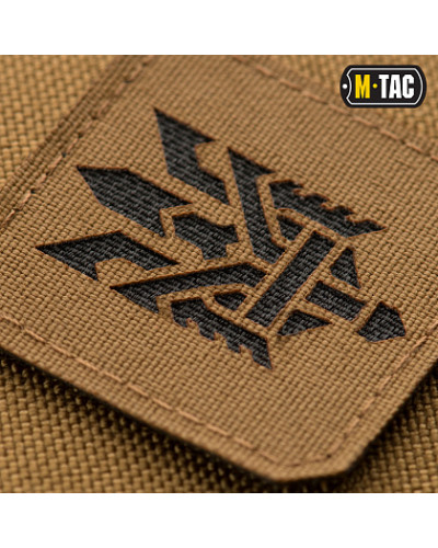 M-Tac нашивка Тризуб (стилізація) Laser Cut мала Coyote/Black (51198502)