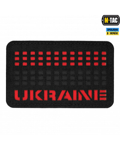 M-Tac нашивка Ukraine Laser Cut Black/Red/Black (51150233)