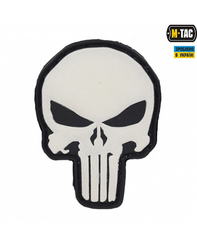 M-Tac нашивка Punisher PVC Black/White (51136236)