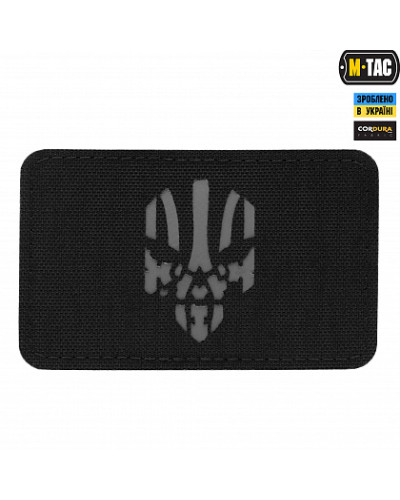 M-Tac нашивка Місник горизонтальна Laser Cut Black/Grey (51179211)