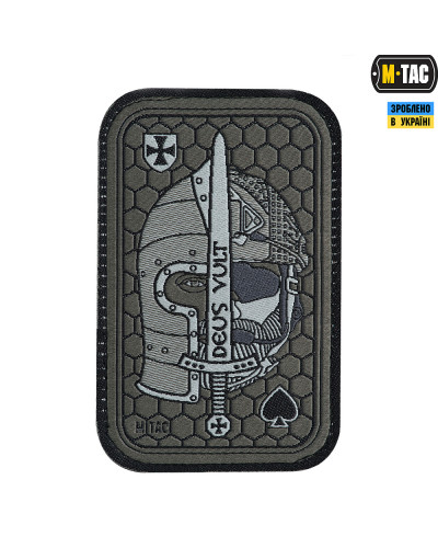 M-Tac нашивка Deus Vult Ace (жаккард) олива (51117001)