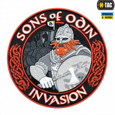 M-Tac нашивка Sons of Odin 3D PVC Black/Red