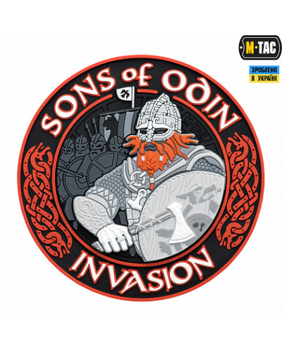 M-Tac нашивка Sons of Odin 3D PVC Black/Red (51137233)
