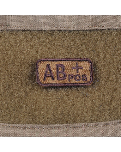 M-Tac нашивка група крові AB+ Pos койот (51232005)