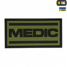 M-Tac нашивка Medic PVC Olive/Black